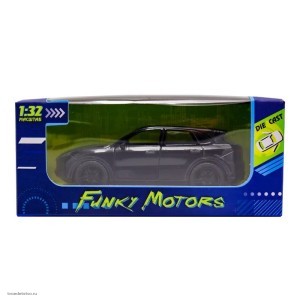 Чёрная инерционная машинка с большим люком die-cast