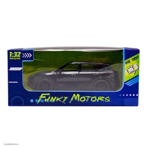 Чёрная инерционная машинка с большим люком die-cast