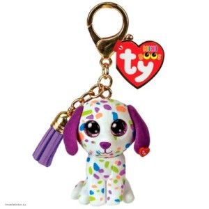 Игрушка-брелок Дарлинг фиолетовый далматинец TY 