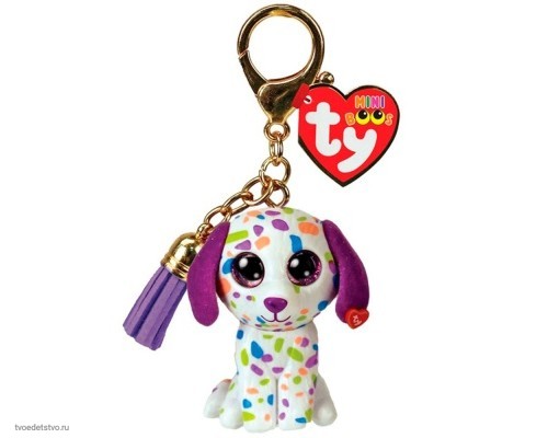 Игрушка-брелок Дарлинг фиолетовый далматинец TY