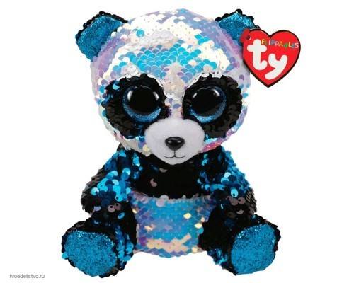 Мягкая игрушка Бамбу панда с пайетками TY