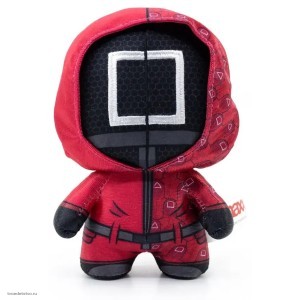 Коллекционная плюшевая фигурка DZNR Squid Game Охранник в маске Коллекционная плюшевая фигурка DZNR Squid Game Охранник в маске