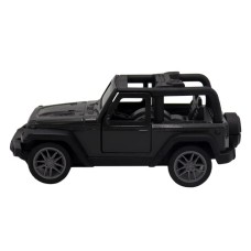 Чёрная инерционная машинка Джип Сафари die-cast