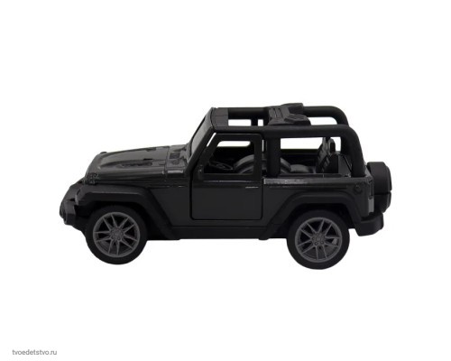 Чёрная инерционная машинка Джип Сафари die-cast