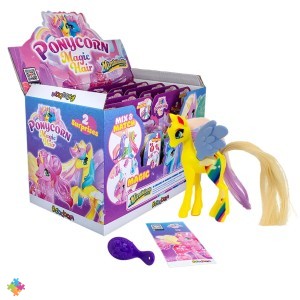 Коллекционная игрушка ПОНИКОРН СЕРИЯ ВОЛШЕБНЫЕ ВОЛОСЫ/PONYCORN MAGIC HAIR Sbabam