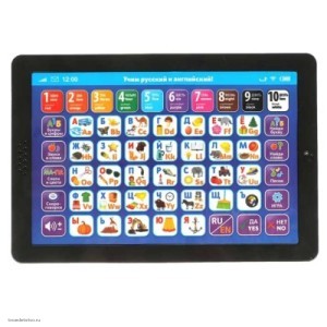 Планшет обучающий русско-английская азбука Умка