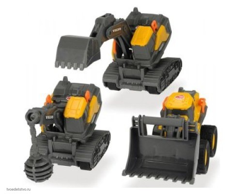 Строительная техника Volvo 13 см 3 вида Dickie Toys 3722006