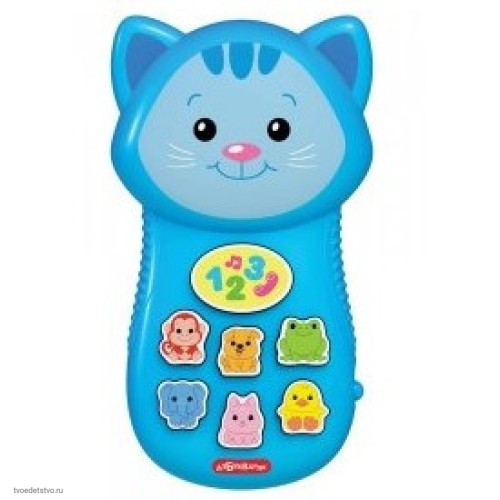 Музыкальный телефончик Котенок Азбукварик 