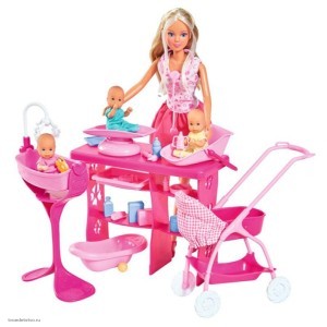 Кукла Штеффи с 3 малышами Simba