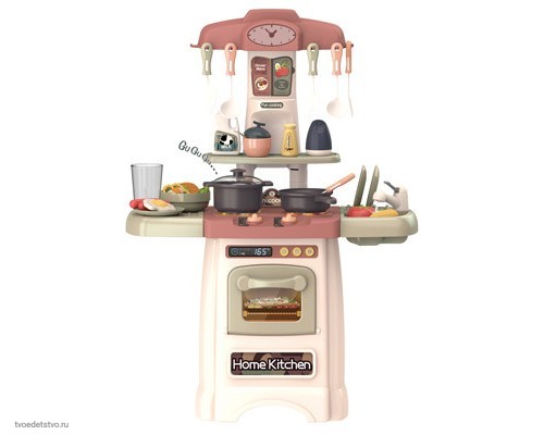 Детская игровая кухня Chef Studio, бежевая, вода, св., зв.,  29 предметов, 45*21,5*62 см FT88354