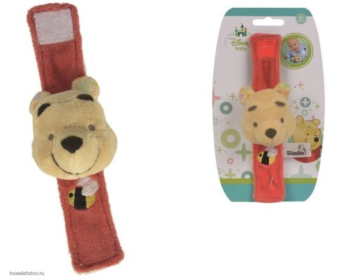 Мягкая игрушка-погремушка на руку 