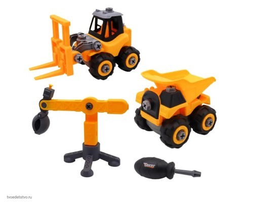 DIY набор из 3-х машинок с отверткой 1/12