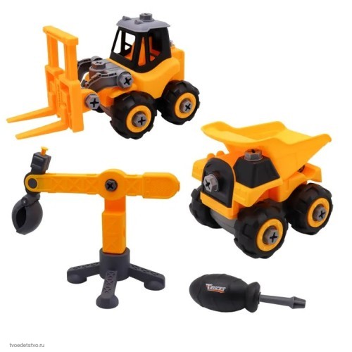 DIY набор из 3-х машинок с отверткой