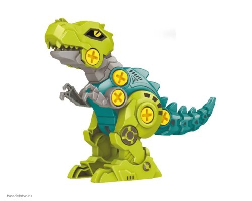 Конструктор динозавр, хищник юрского периода, 4 вида  в ассортименте, зеленый, FT0772736-1