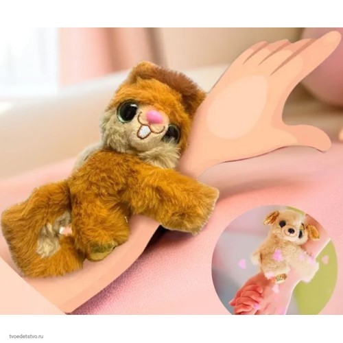 Мягкая игрушка браслет на руку Белка Sbabam Мягкая игрушка браслет на руку Белка Sbabam