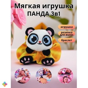 Мягкая игрушка резинка для волос Панда Sbabam