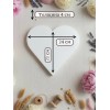 Фигура из пенопласта Сердце 21*24см