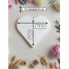 Фигура из пенопласта Сердце 18*16см