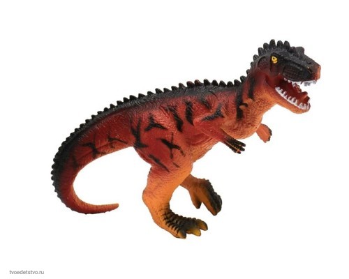 Фигурка динозавр, Тираннозавр красно-оранжевый 1/288
