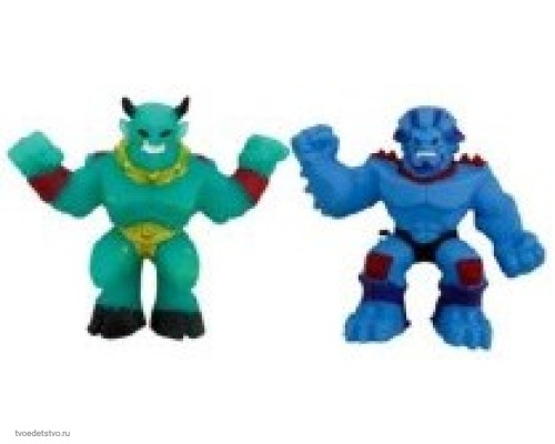 Фигурки-тянучки Elastikorps fighters Бадбо и Гризли 1/8