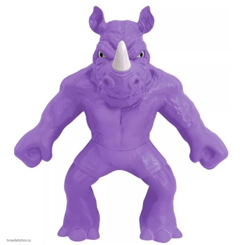 Фигурка-тянучка Стретчиз фиолетовый Носорог