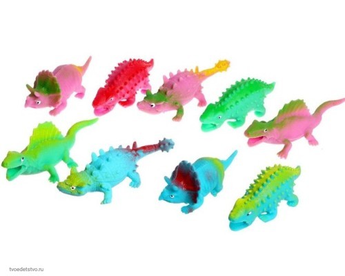 Сквиши Динозавры charm mini, 4 вида  в ассортименте, 1/240