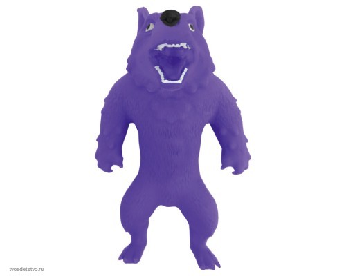 349687-8 Фигурка-тянучка Стретчиз 14 см бирюзовый волк Wafaa