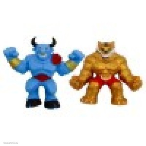 Фигурки-тянучки Elastikorps fighters Золотой Тигр и Синий Бык