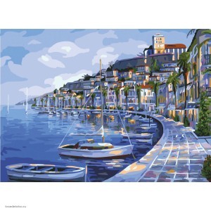 Картина по номерам Набережная ОСТРОВ СОКРОВИЩ 