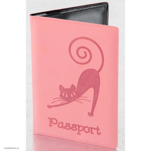 Обложка для паспорта Кошка