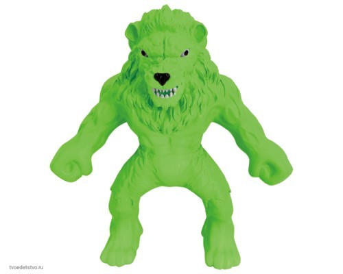 349687-11 Фигурка-тянучка Стретчиз 14 см зеленый лев Lionel