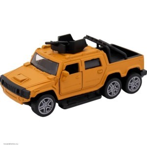 Оранжевая инерционная машинка Внедорожник die-cast