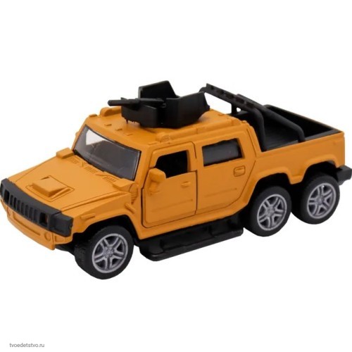 Оранжевая инерционная машинка Внедорожник die-cast