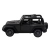 Чёрная инерционная машинка Джип Сафари die-cast,1:32, открывающиеся двери 1/144
