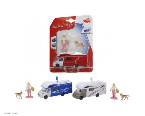 3341011 Машинка для кемпинга с фигурками, 3в, 12см, nb, 6/72