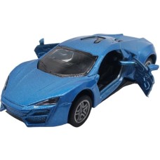 Синяя инерционная машинка Купе die-cast