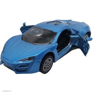 Синяя инерционная машинка Купе die-cast