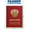 Диплом об окончании детского сада, бумвинил красный, А5 115х150 мм, BRAUBERG, 117577