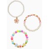 Браслет детский «Выбражулька», 3 шт. набор, цветок, бусины, цветной   10904749