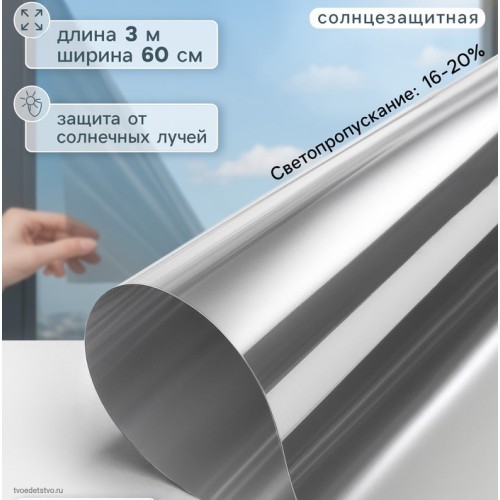 Солнцезащитная пленка-штора 0,6мх3м