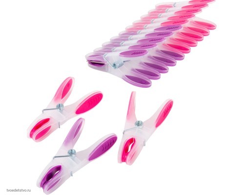 Прищепки бельевые 8,2 см, КОМПЛЕКТ 10 штук, прорезиненный пластик, ассорти, PRIMILA (ПРИМИЛА) PREMIUM, 700523