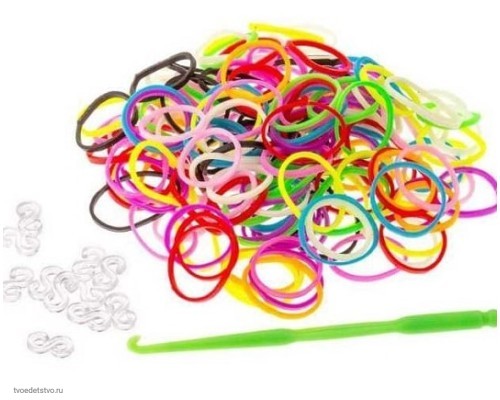 Резиночки в пакетике 600шт, разноцветные